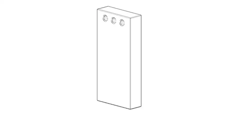 DORNBRACHT Halter für Handtuchhalter ERSATZTEILE 081767507 25 x 61 x 10 mm Chrom, 081767507-00 Galeriebild 1